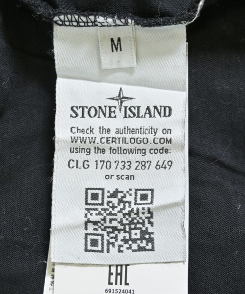STONE ISLAND（ストーンアイランド）Tシャツ・カットソー 黒 サイズ:M メンズ/2200714228167