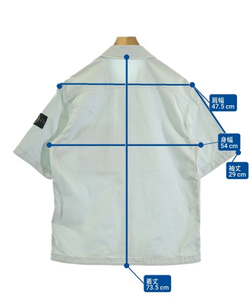 STONE ISLAND（ストーンアイランド）カジュアルシャツ 青 サイズ:L メンズ/2200715881033