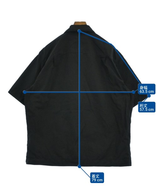 STONE ISLAND（ストーンアイランド）カジュアルシャツ 黒 サイズ:XL メンズ/2200717108022