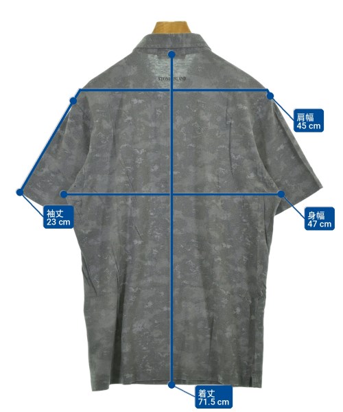 STONE ISLAND（ストーンアイランド）ポロシャツ グレー サイズ:L メンズ/2200719288036