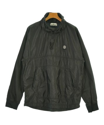 【中古】　IDOL BLACK solid 14ポンド STONE ISLAND（ストーンアイランド）ブルゾン 黒 サイズ:L メンズ