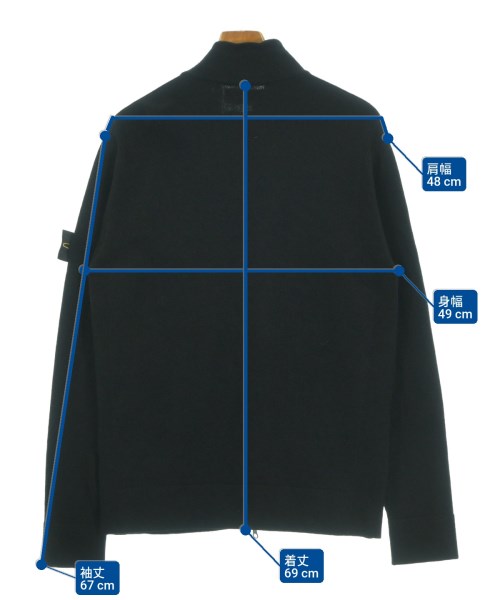 STONE ISLAND（ストーンアイランド）カーディガン 黒 サイズ:M メンズ/2200651279055