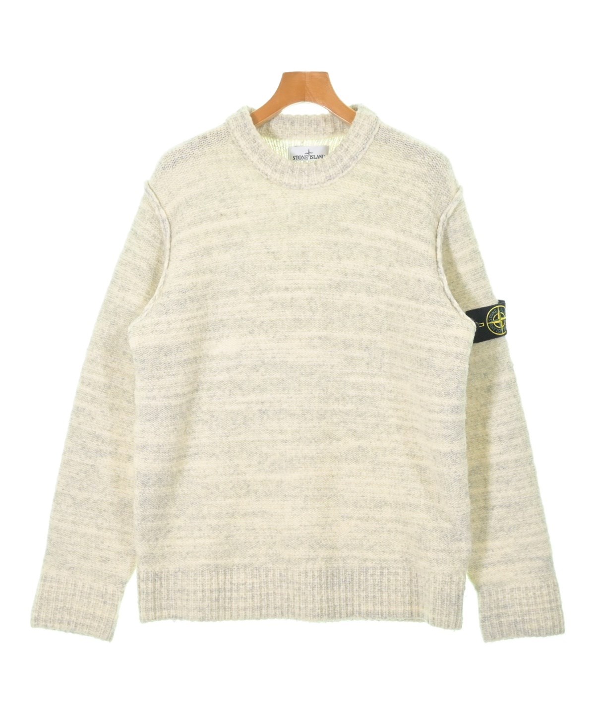 STONE ISLAND ワッペンニット 白 L