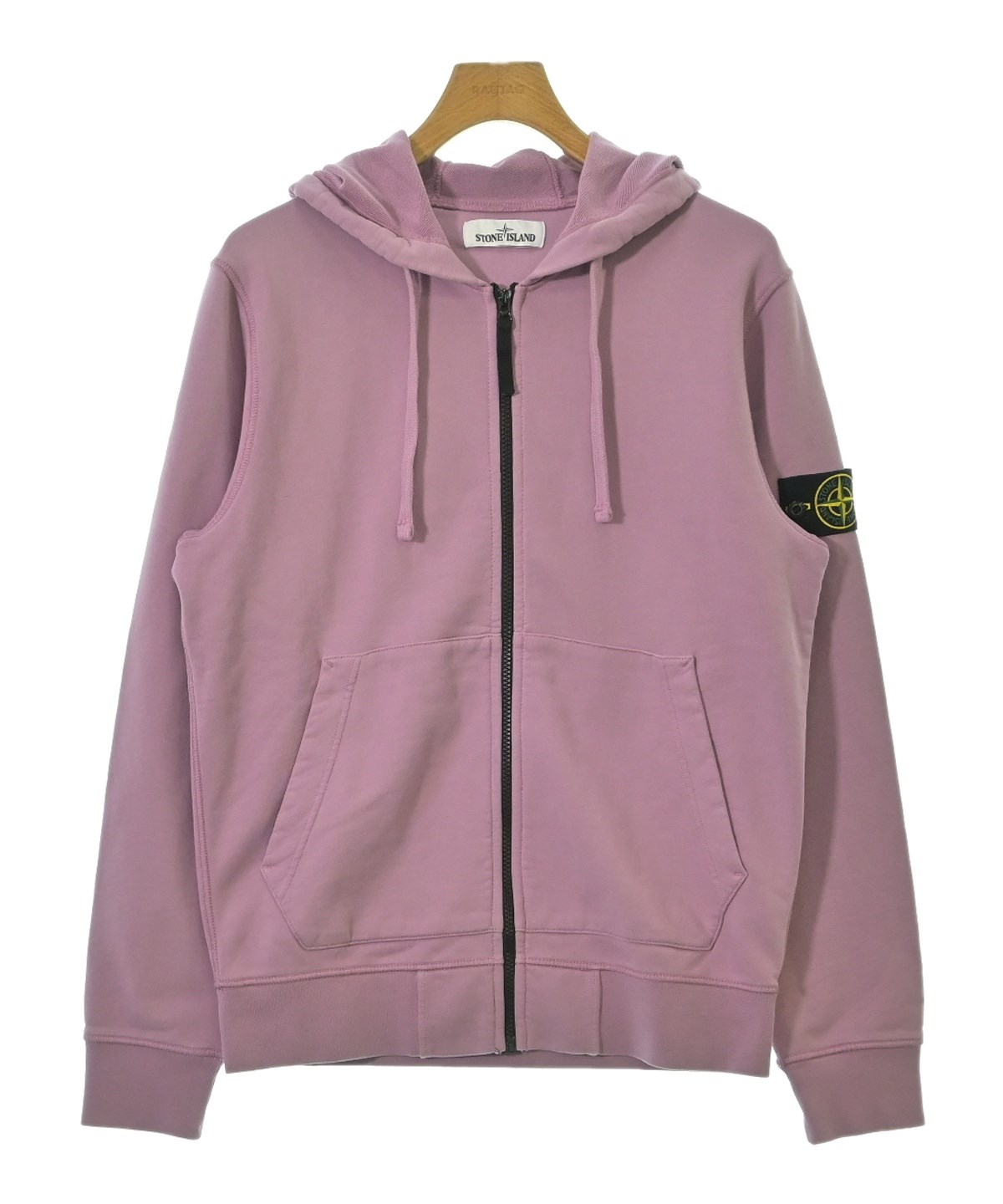 ストーンアイランド　ピンク　長袖　パーカー　トレーナー　2XL STONE ISLAND（ストーンアイランド）パーカー ピンク サイズ:M メンズ