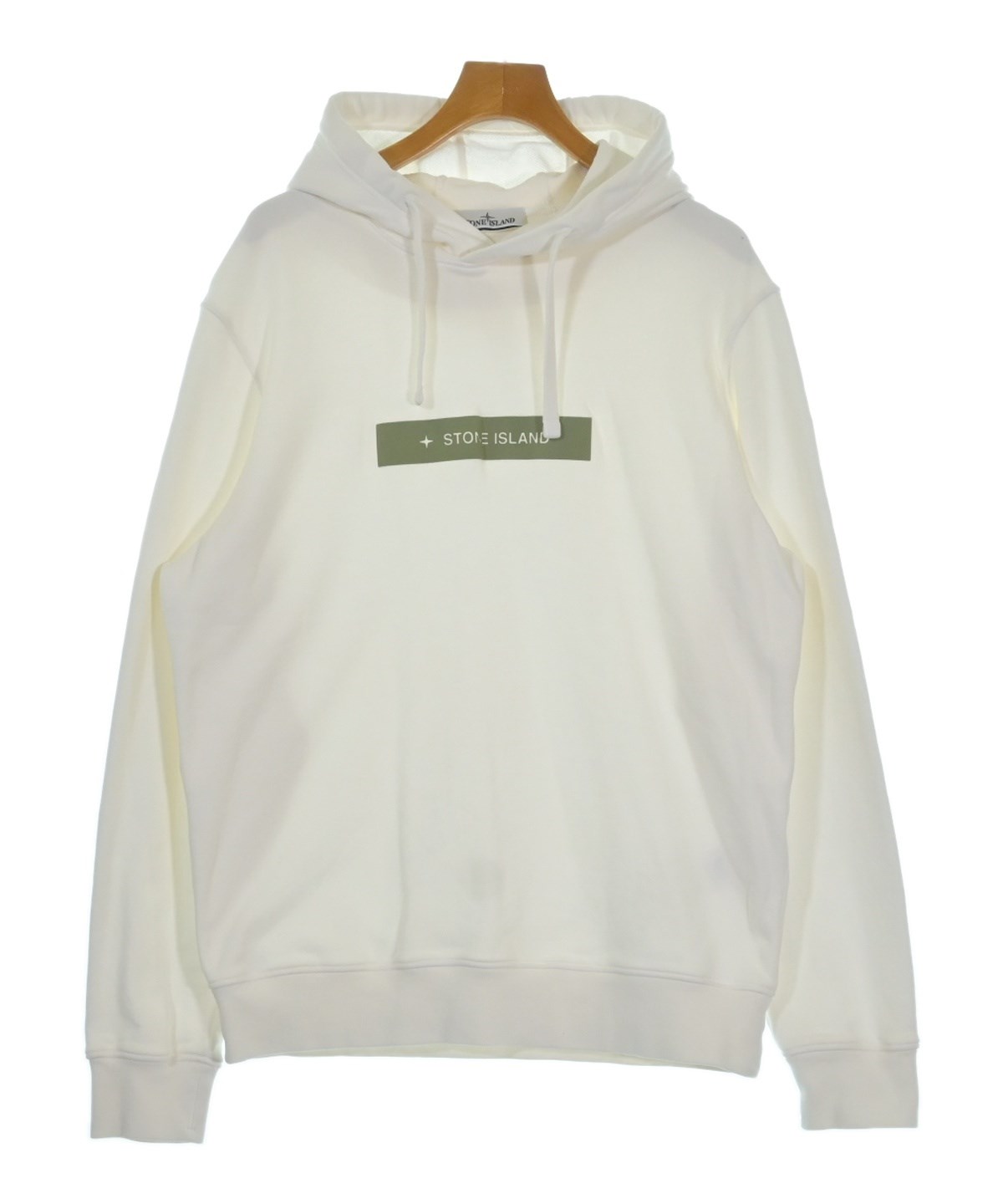 STONE ISLAND（ストーンアイランド）パーカー 白 サイズ:XL メンズ
