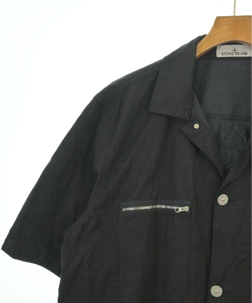 STONE ISLAND（ストーンアイランド）カジュアルシャツ 黒 サイズ:XL メンズ/2200699309073