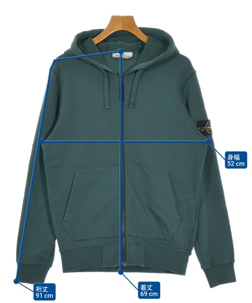 STONE ISLAND（ストーンアイランド）パーカー 緑 サイズ:M メンズ/2200663341078