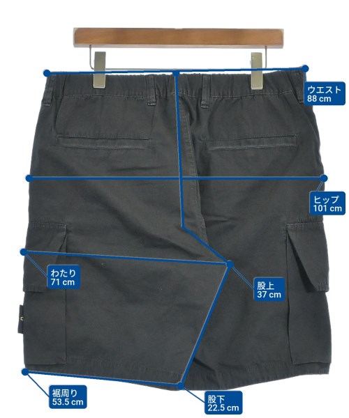 STONE ISLAND（ストーンアイランド）ショートパンツ 黒 サイズ:36(XXL位) メンズ/2200670998104