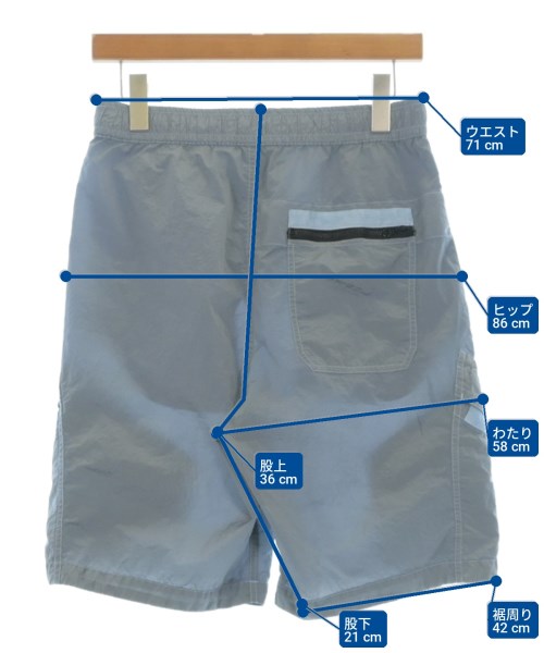 STONE ISLAND（ストーンアイランド）ショートパンツ 青 サイズ:29(S位) メンズ/2200721924038