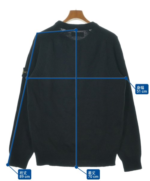 STONE ISLAND（ストーンアイランド）ニット・セーター 黒 サイズ:L メンズ/2200722099056