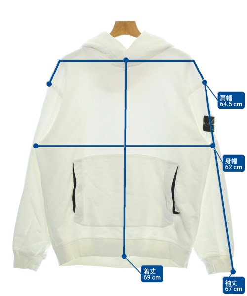 STONE ISLAND（ストーンアイランド）パーカー 白 サイズ:XL メンズ/2200727174055