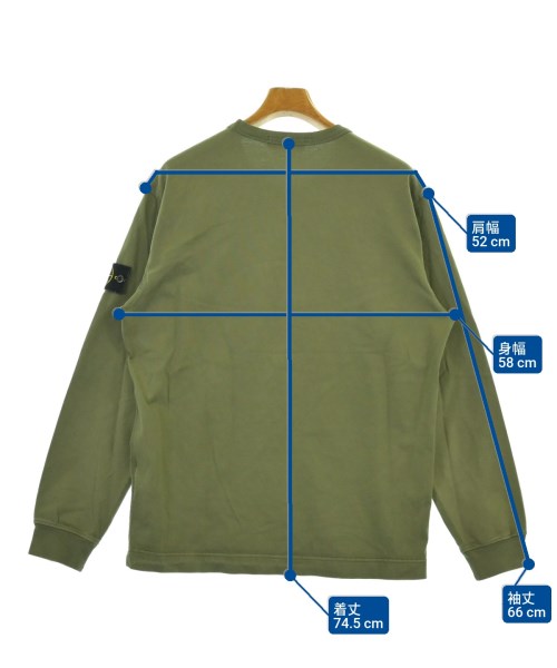 STONE ISLAND（ストーンアイランド）Tシャツ・カットソー カーキ サイズ:L メンズ/2200686873105