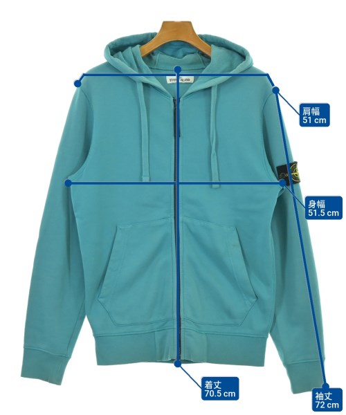 STONE ISLAND（ストーンアイランド）パーカー 青 サイズ:S メンズ/2200687341047
