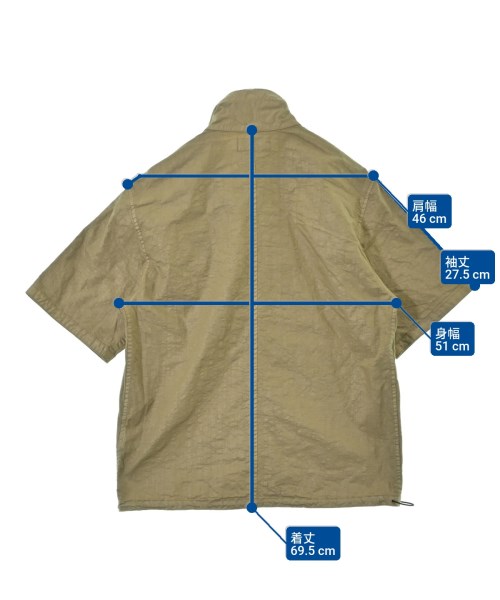 STONE ISLAND（ストーンアイランド）カジュアルシャツ ベージュ サイズ:S メンズ/2200684199078