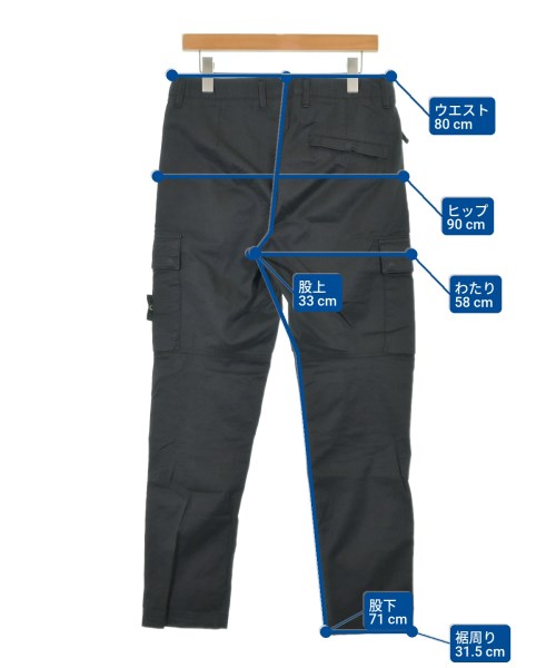 STONE ISLAND（ストーンアイランド）カーゴパンツ 黒 サイズ:30(M位) メンズ/2200692856055