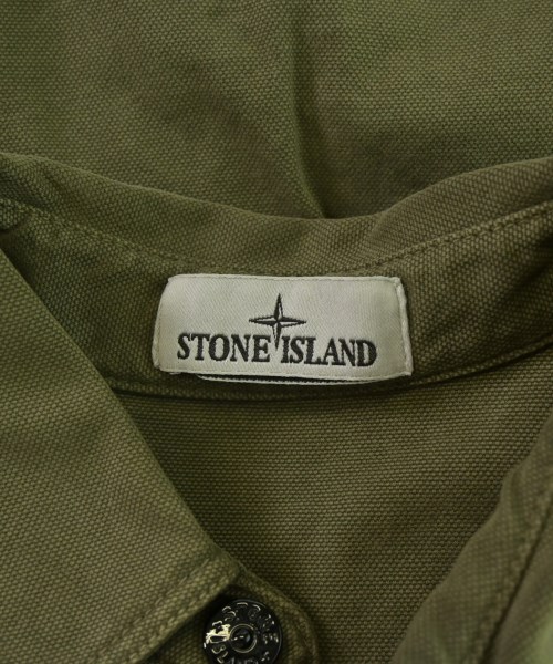 STONE ISLAND（ストーンアイランド）カジュアルシャツ カーキ サイズ:M メンズ/2200693311041