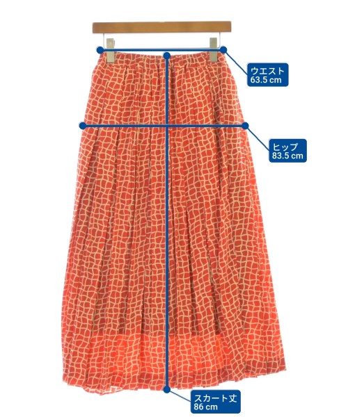 FIL DE FER（フィルデフェール）ロング・マキシ丈スカート 赤 サイズ:F レディース/2200612826083