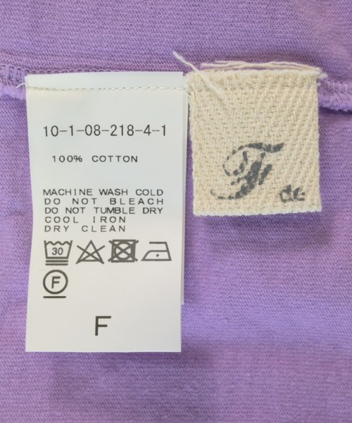 FIL DE FER（フィルデフェール）Tシャツ・カットソー 紫 サイズ:F レディース/2200709402053
