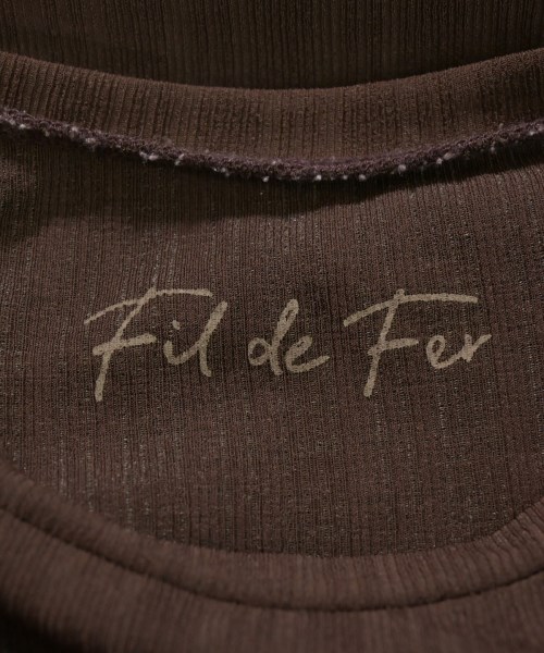 FIL DE FER（フィルデフェール）Tシャツ・カットソー 茶 サイズ:F レディース/2200655224143