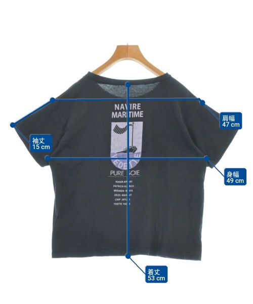 FIL DE FER（フィルデフェール）Tシャツ・カットソー 紺 サイズ:F レディース/2200728220034