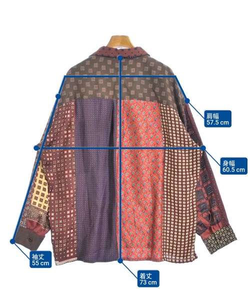 MR.OLIVE（ミスターオリーブ）カジュアルシャツ 赤 サイズ:F メンズ/2200642053046