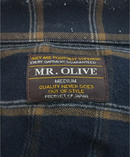 MR.OLIVE（ミスターオリーブ）カジュアルシャツ 紺 サイズ:M メンズ/2200697252067