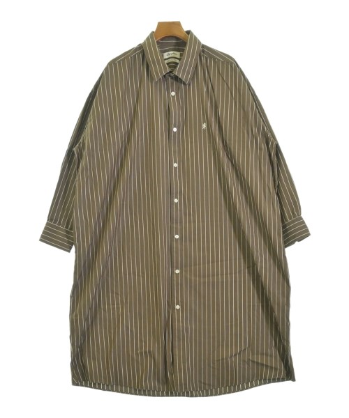 Gymphlex(ジムフレックス)シャツワンピース 茶 サイズ:12(S位)/2200640446031