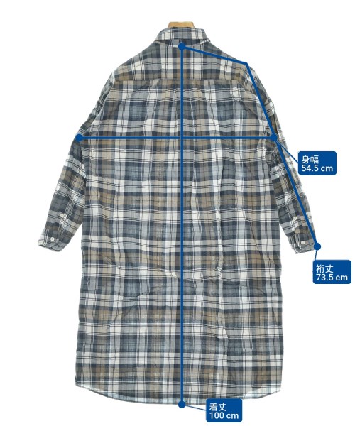 Gymphlex（ジムフレックス）シャツワンピース 紺 サイズ:12(S位) レディース/2200620798099