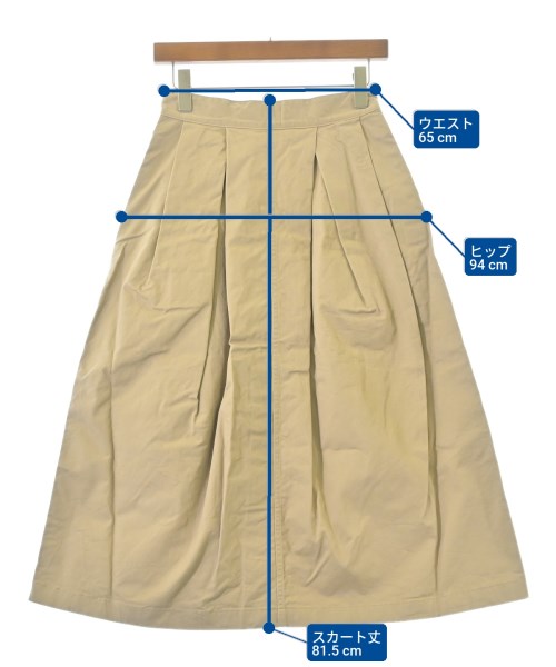 Gymphlex（ジムフレックス）ロング・マキシ丈スカート ベージュ サイズ:14(M位) レディース/2200644612944