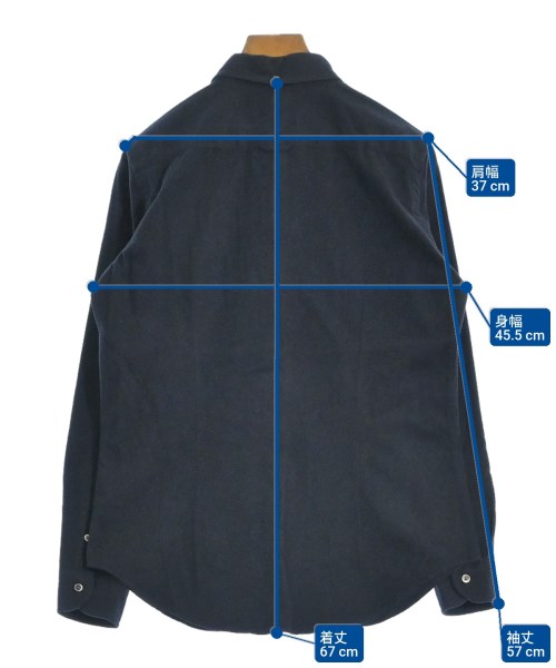 Gymphlex（ジムフレックス）カジュアルシャツ 紺 サイズ:14(M位) レディース/2200622040011