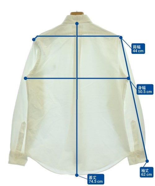 Gymphlex（ジムフレックス）カジュアルシャツ 白 サイズ:L メンズ/2200628292032