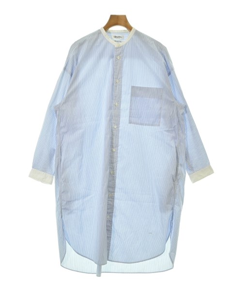 Gymphlex(ジムフレックス)シャツワンピース 青 サイズ:14(M位)/2200679975014