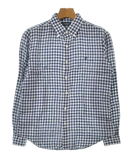 Gymphlex(ジムフレックス)カジュアルシャツ 紺 サイズ:14(M位)/2200657120078