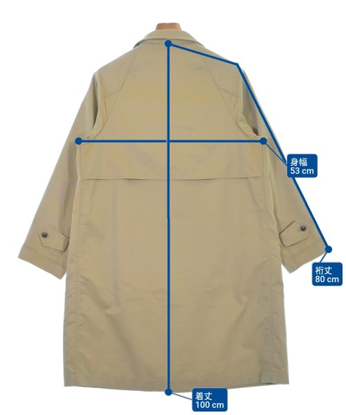 Gymphlex（ジムフレックス）ステンカラーコート ベージュ サイズ:XS メンズ/2200663736010