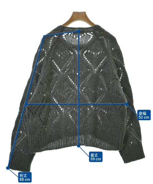 COCODEAL（ココディール）ニット・セーター グレー サイズ:2(M位) レディース/2200671538101