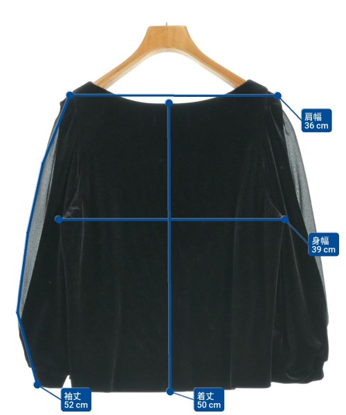 COCODEAL（ココディール）ブラウス 黒 サイズ:2(M位) レディース/2200676915020