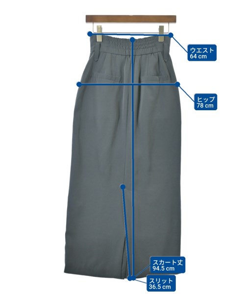 COCODEAL（ココディール）ロング・マキシ丈スカート グレー サイズ:1(S位) レディース/2200674513075