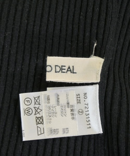 COCODEAL（ココディール）ニット・セーター 黒 サイズ:2(M位) レディース/2200680799012