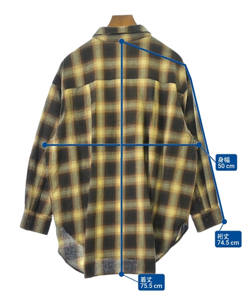 Dou Dou（ドゥドゥ）カジュアルシャツ 茶 サイズ:F レディース/2200635976048