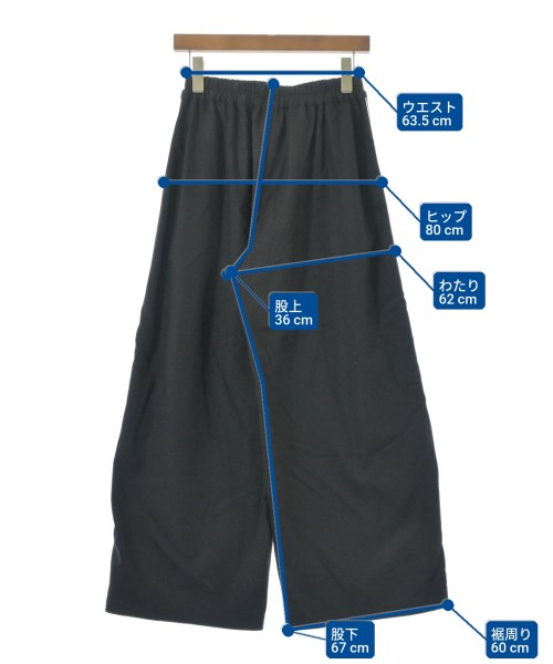 Dou Dou（ドゥドゥ）スラックス 黒 サイズ:2(M位) レディース/2200617255109