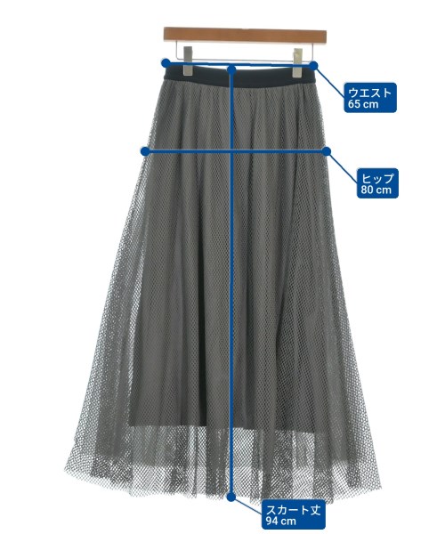 Dou Dou（ドゥドゥ）ロング・マキシ丈スカート グレー サイズ:F レディース/2200658447013