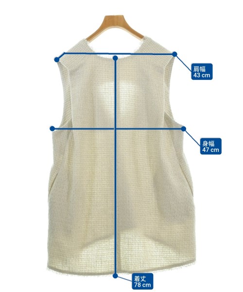 Dou Dou（ドゥドゥ）ベスト 白 サイズ:F レディース/2200644208109