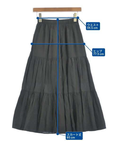 Dou Dou（ドゥドゥ）ロング・マキシ丈スカート 黒 サイズ:-(M位) レディース/2200665416026