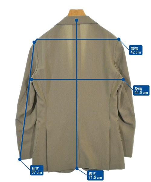 UNIVERSAL LANGUAGE（ユニバーサルランゲージ）テーラードジャケット ベージュ サイズ:165cm(XS位) メンズ/2200668650052