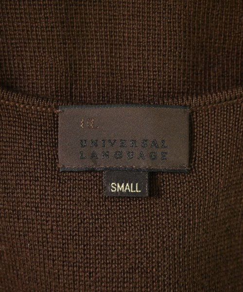 UNIVERSAL LANGUAGE（ユニバーサルランゲージ）ベスト 茶 サイズ:S メンズ/2200676416190