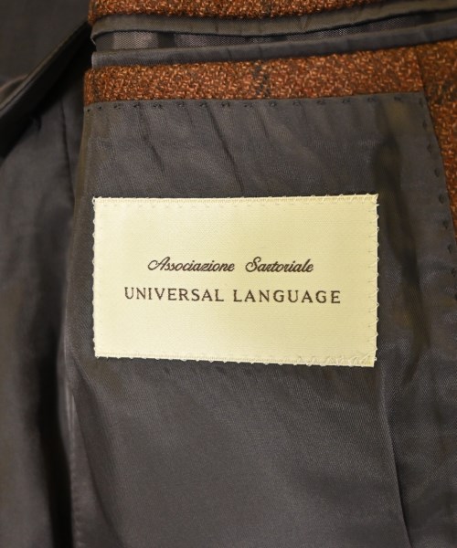 UNIVERSAL LANGUAGE（ユニバーサルランゲージ）カジュアルジャケット 茶 サイズ:44(S位) メンズ/2200676416220