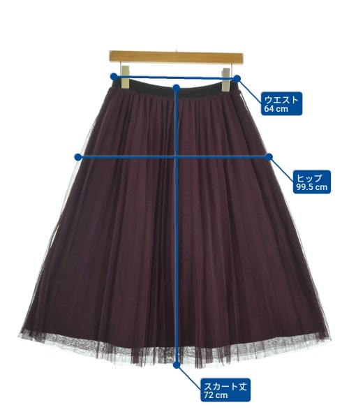 YECCA VECCA（イェッカヴェッカ）ロング・マキシ丈スカート 紫 サイズ:F レディース/2200681122062