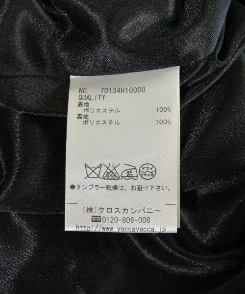 YECCA VECCA（イェッカヴェッカ）ワンピース 黒 サイズ:F レディース/2200715459034
