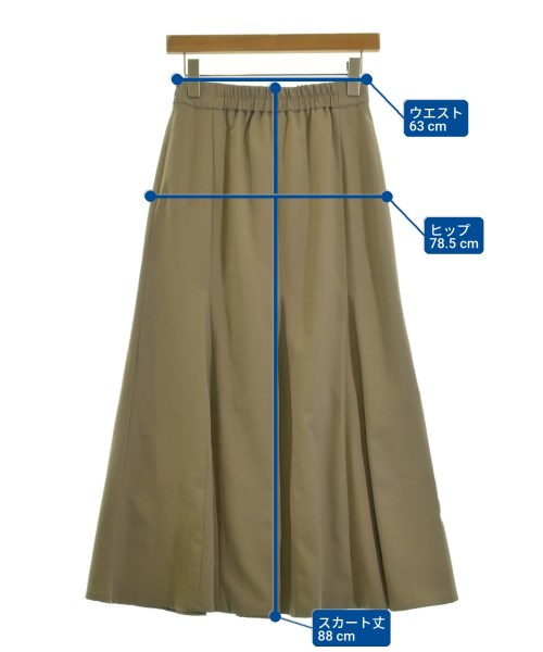 YECCA VECCA（イェッカヴェッカ）ロング・マキシ丈スカート ベージュ サイズ:F レディース/2200724662012