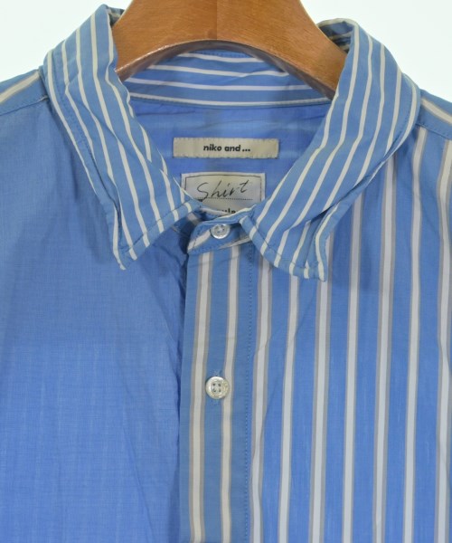 niko and...（ニコアンド）カジュアルシャツ 青 サイズ:L メンズ/2200634778018